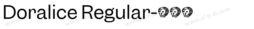 Doralice Regular字体转换